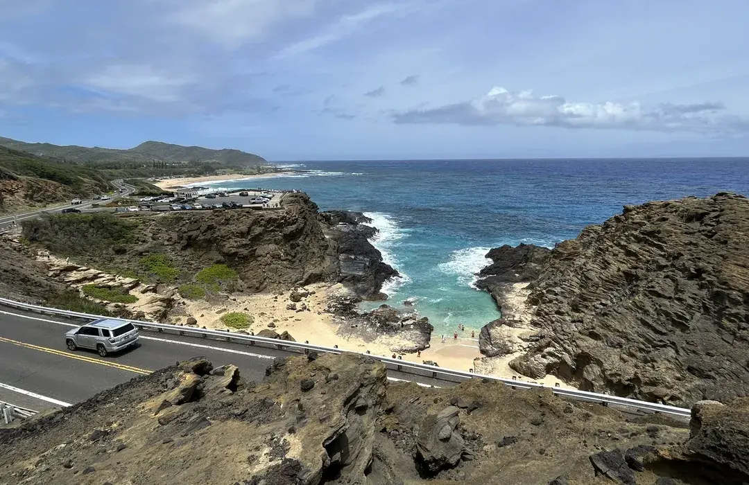 Halona Blowhole scenic stop on Oahu